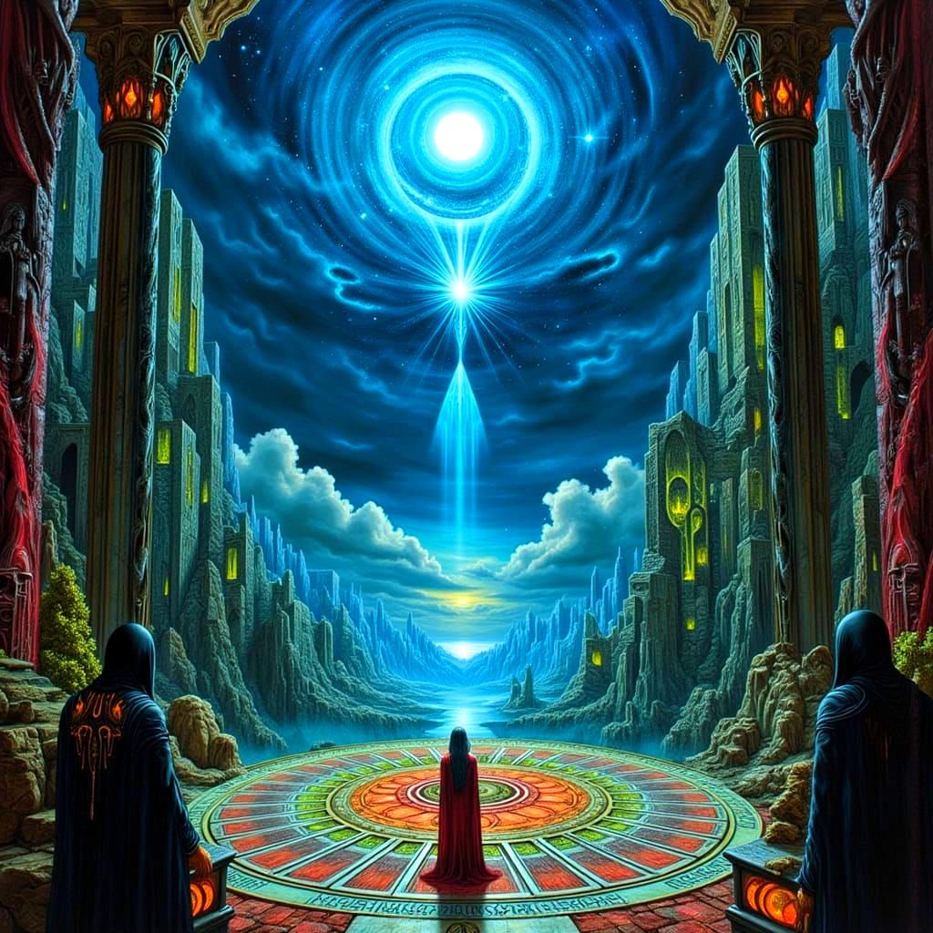 Esoteric Surrealism: Domed World in CyberGothica Style