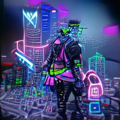 Neon Cyberpunk Cityscape