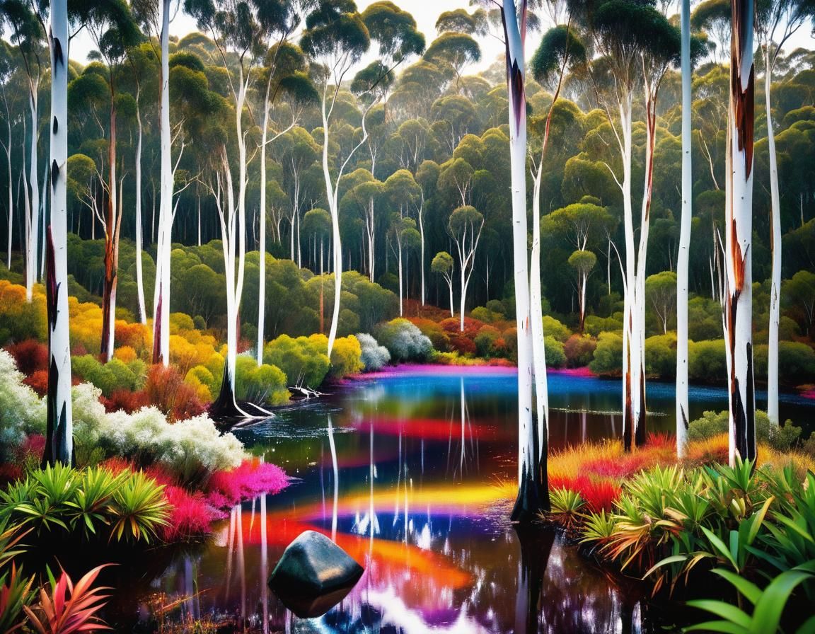Hyper-Realistic Eucalyptus Forest in Australia