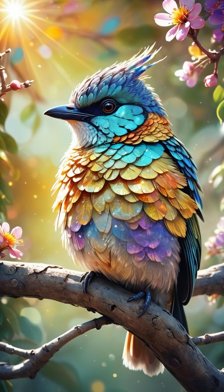 Bird full body portrait