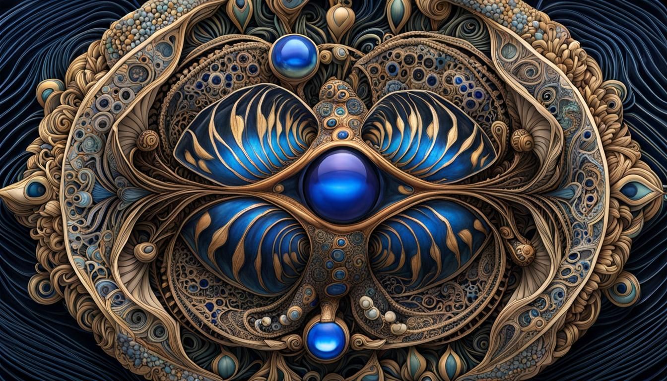 Anthropomorphic Tasmanian Devil Portrait with Celtic Designs