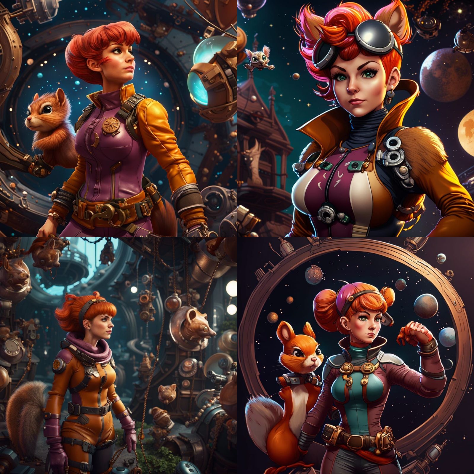 Squirrel Girl as Retro Space Pirate Anime