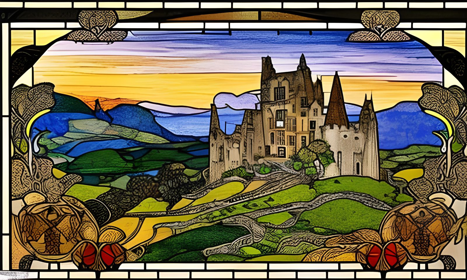 Castle in Stained Glass