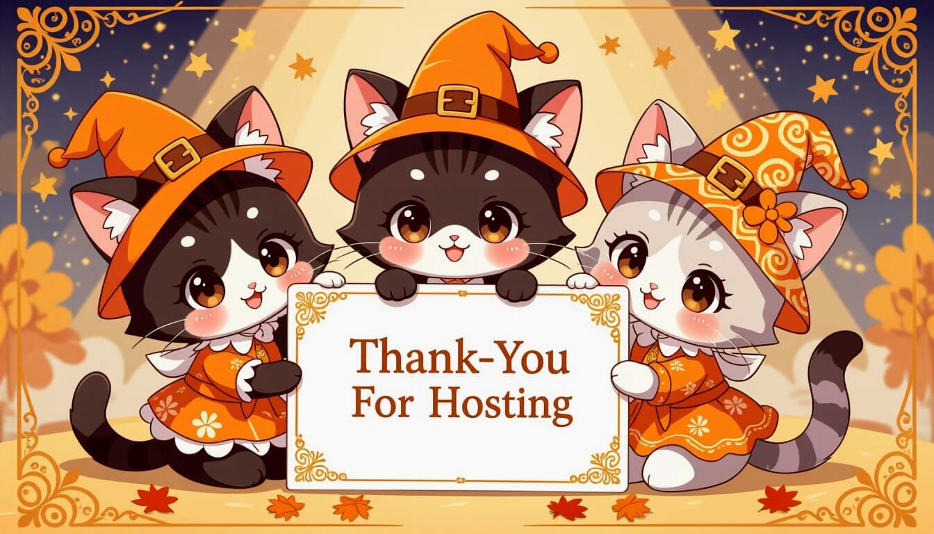 Cute Chibi Kitsune Pyramid in Art Deco Style