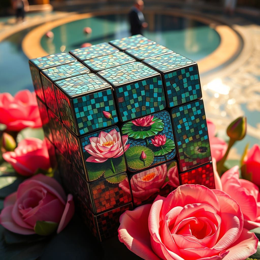 Vibrant Byzantine Mosaic of Plaza de Espana