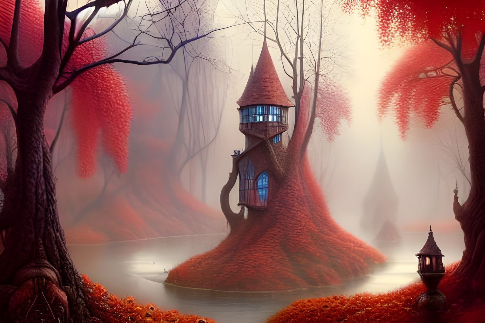 Detailed Autumn Landscape Art in Unreal Engine