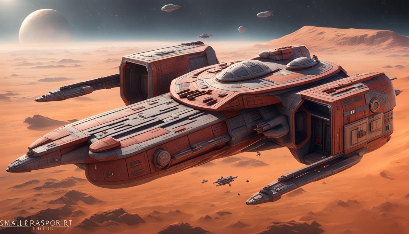 Small Star Wars Transport Spaceship Concept Art