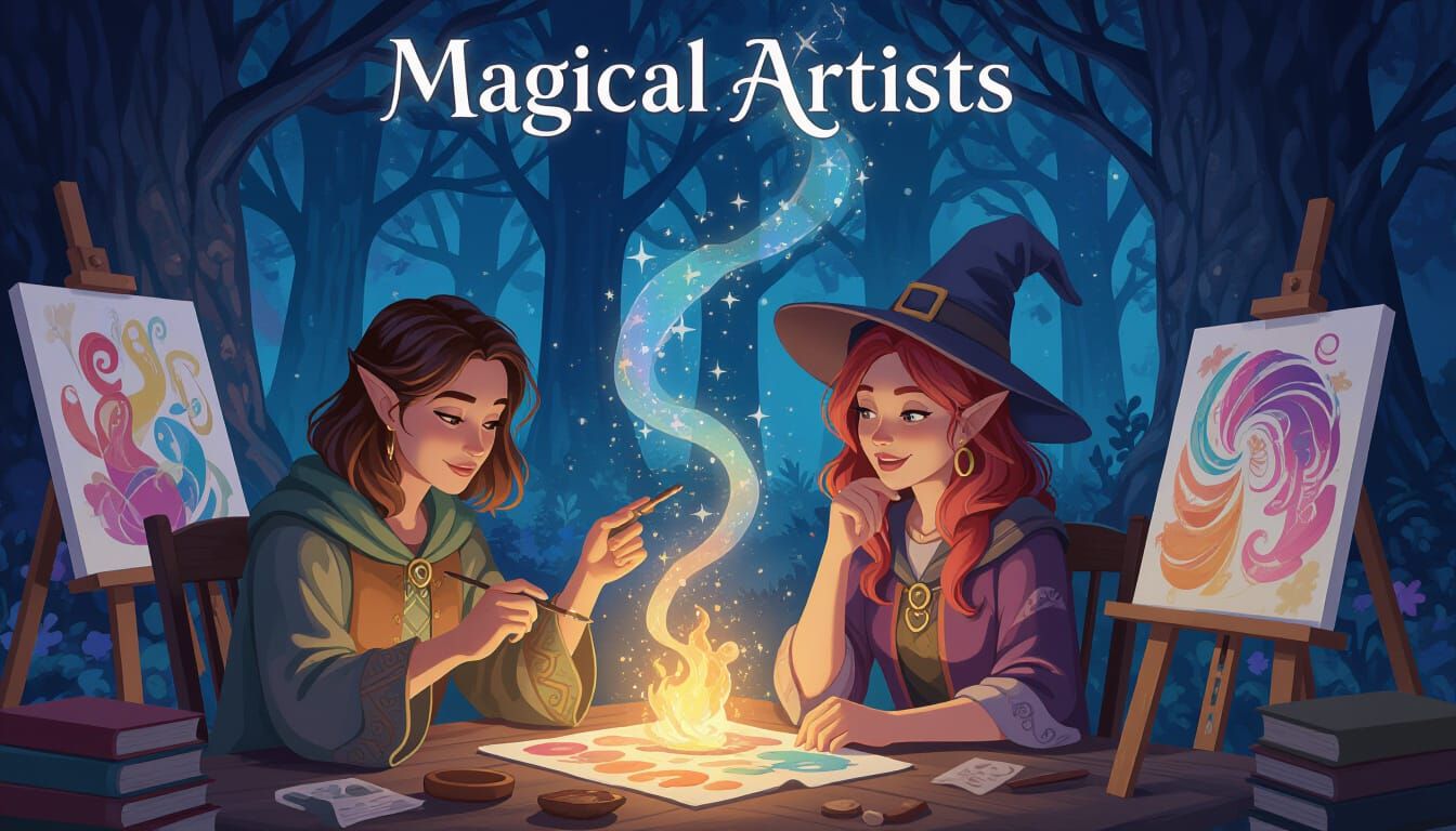 Enchanting Artists Creating Magical Artworks