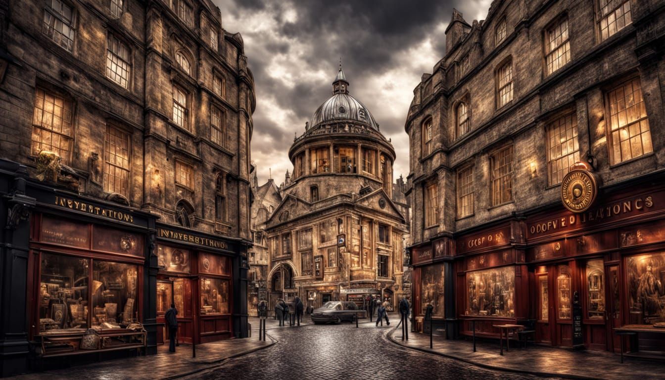 Oxford Investigations Detective Agency in Hyperrealistic Sty...