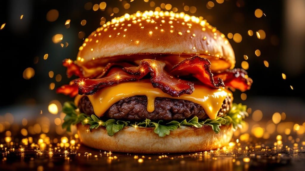 The Legendary Burger in a Gourmet Aesthetic