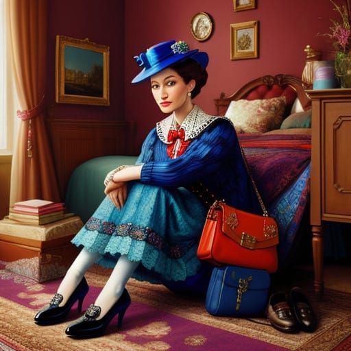 Mary Poppins Bag & Boots Prototype 2 QUAD 2