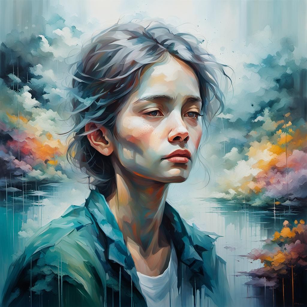 Misty Landscape and Emotional Portraits in Hyperrealism