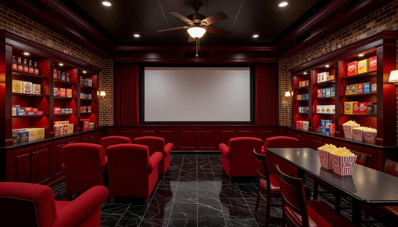 Victorian Movie Theater with Cinematic Lighting