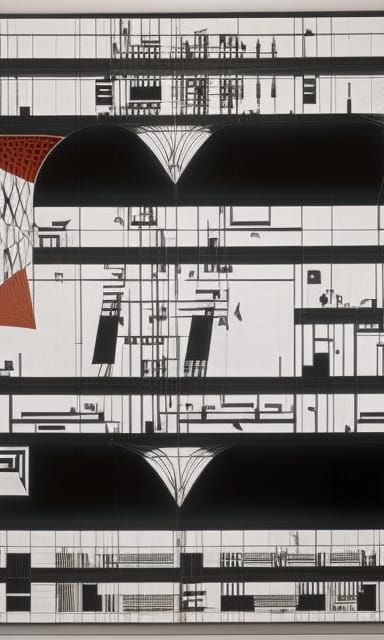 Abstract Graphic Score Inspired by Experimental Music Notati...