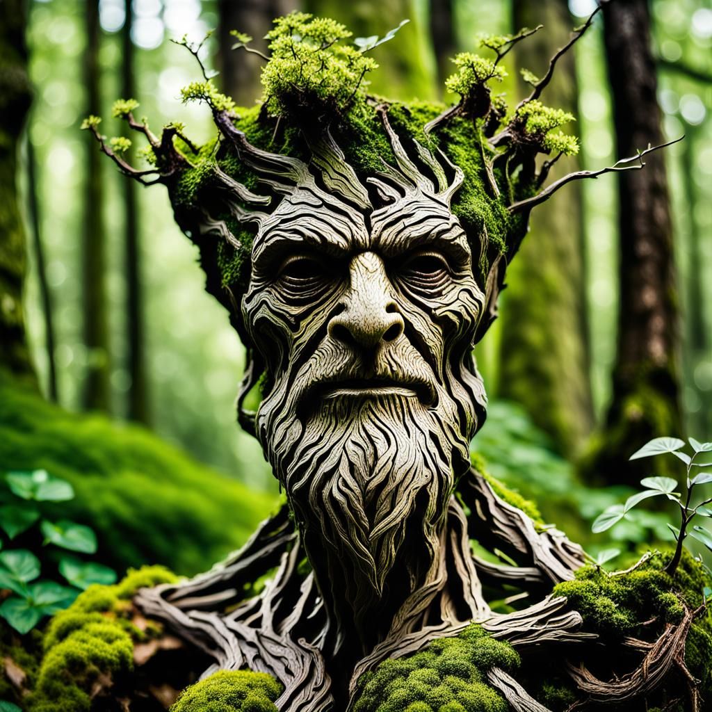 Grotesque Tree Man in Arcimboldo Style