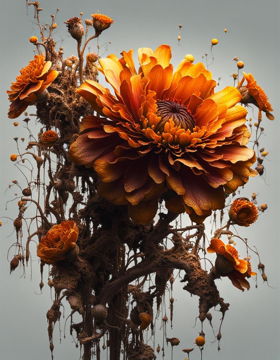 Blooming, Decaying, Cyclical Nature in 16k Resolution