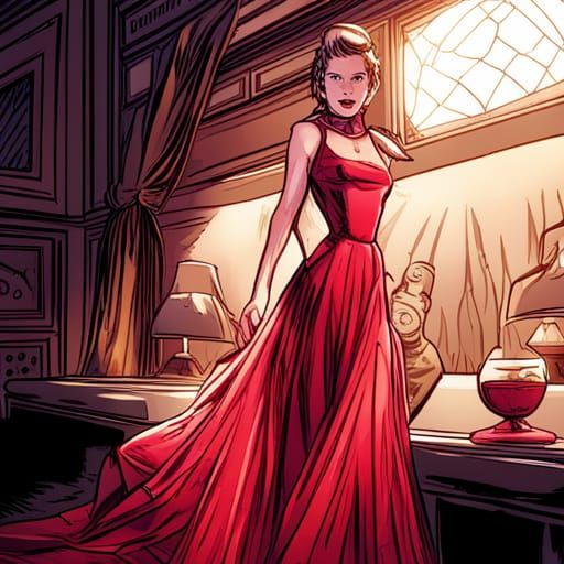 Queen Elizabeth I in Modern Dress, Comic Book Art