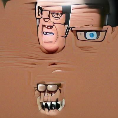 Terrifying Hank Hill Digital Rendering