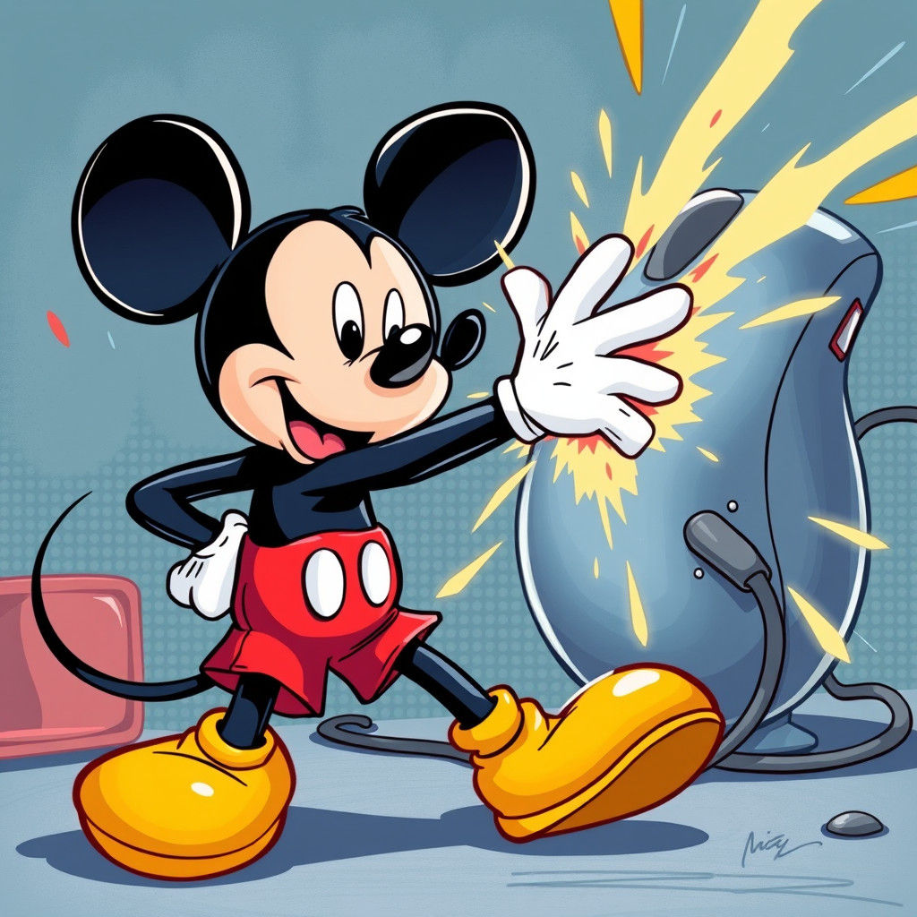 Mickey Mouse's Epic Battle With a Computer Mouse