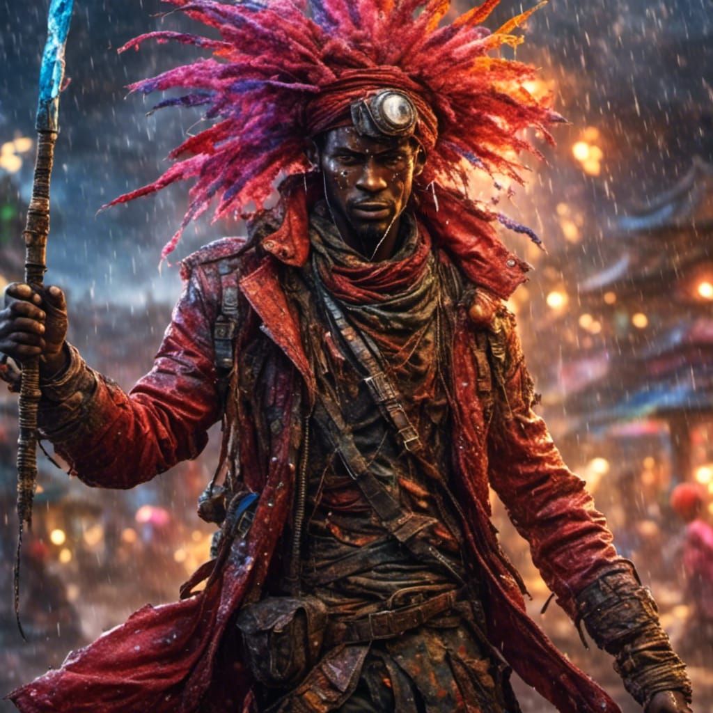 Hyperreal Soldier in War Landscape