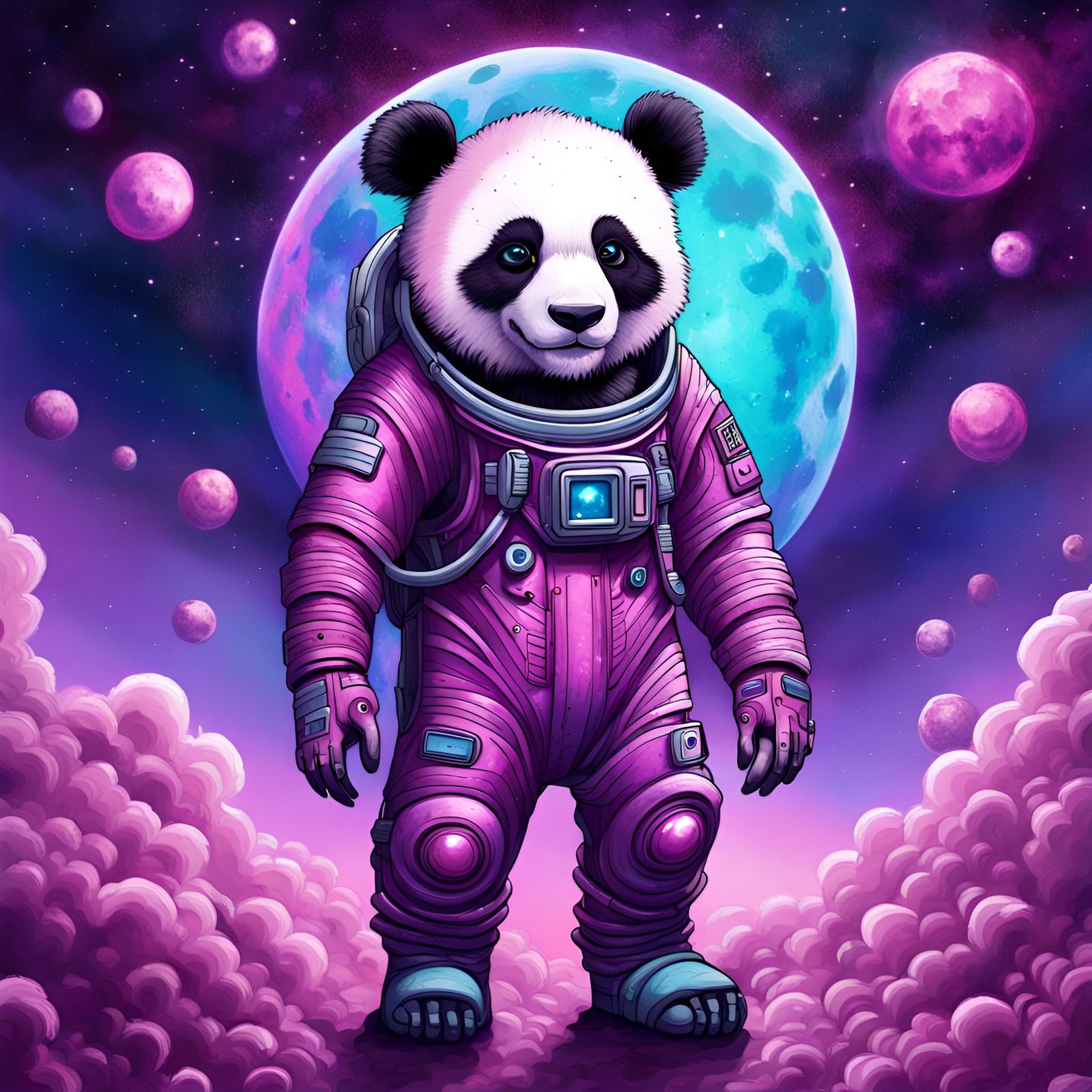 Purple panda dreams
