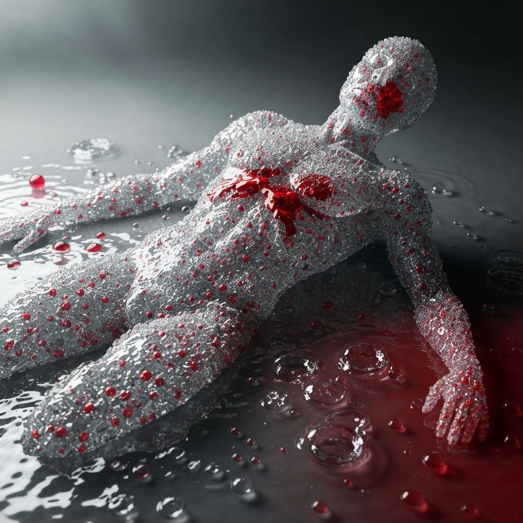 Ethereal Human Form of Water and Blood