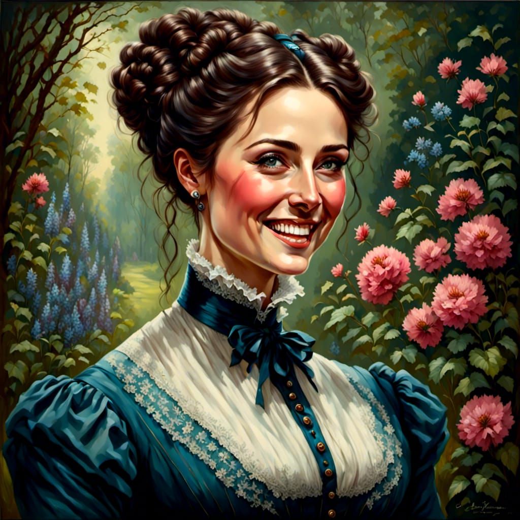 Elegant Victorian Woman Portrait