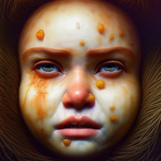 Hyperrealistic Cara Delevingne Portrait in Pop Art Style