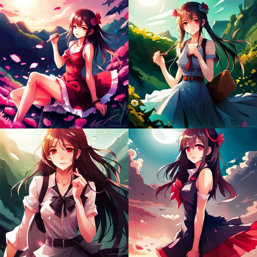 Anime Art: Spring to Summer Transition in Manga Style