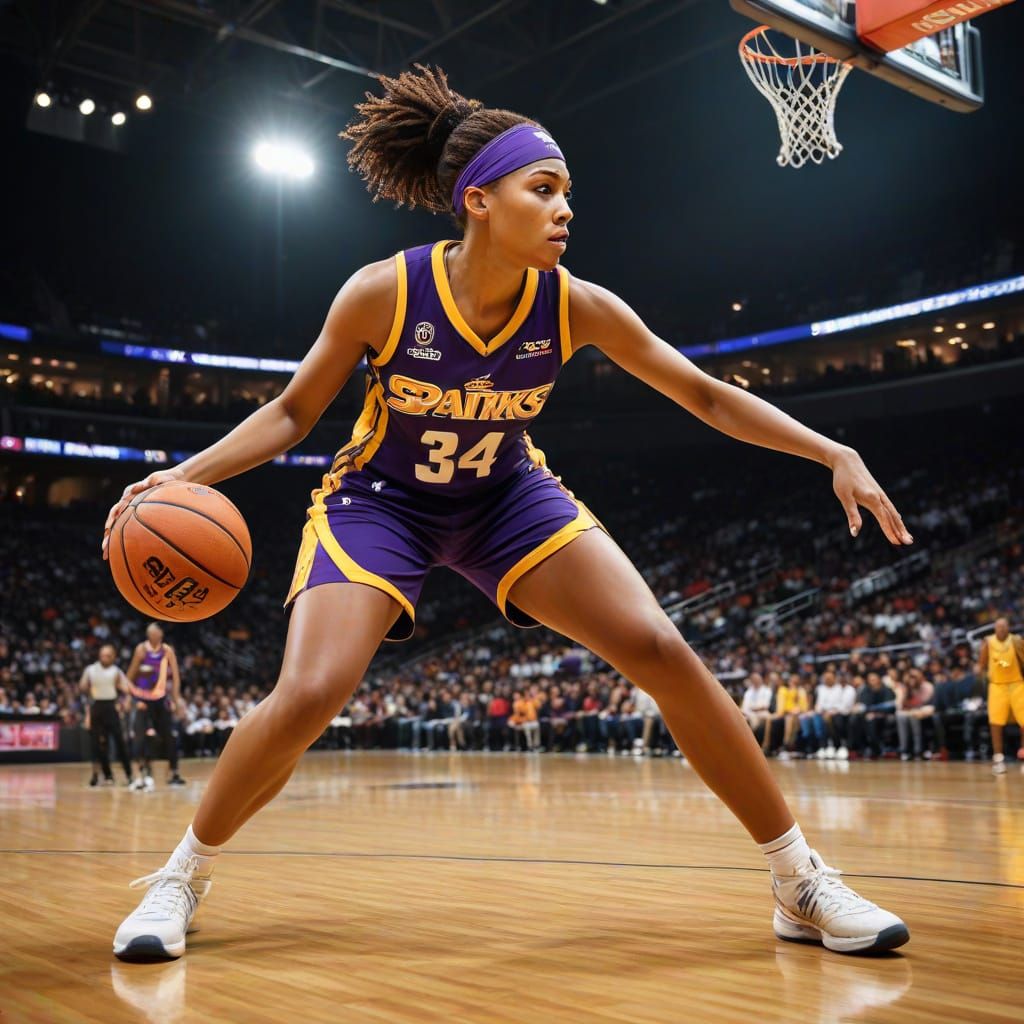 Ancient Egyptian Queen Shines on the WNBA Court in Hyperreal...