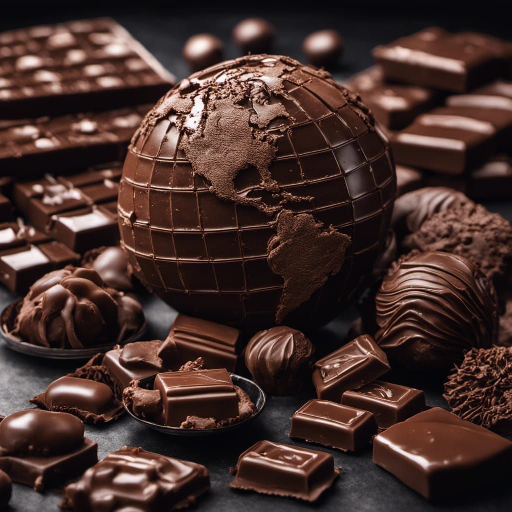 Hyperrealistic Chocolate World View in HDR