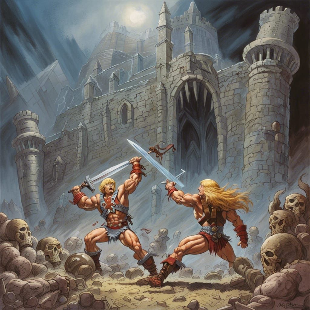 He-Man vs. Skeletor Epic Battle at Greyskull