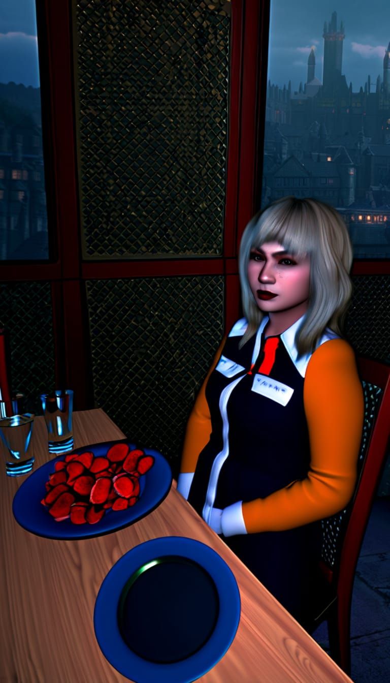 Detailed Female Vampire Concept Art