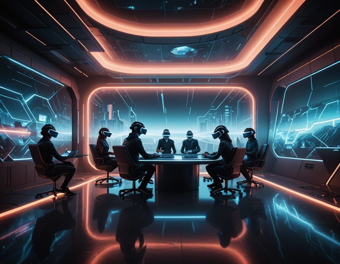 VR Meeting in a Video Game World