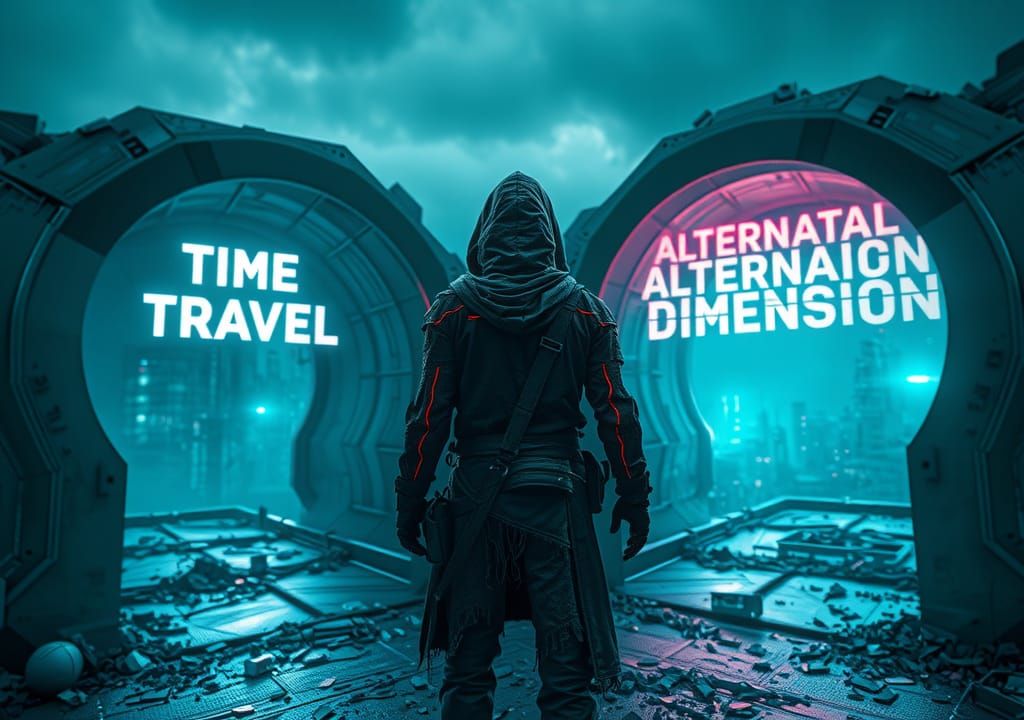 Dystopian Choice: Time Travel or Alternate Dimension