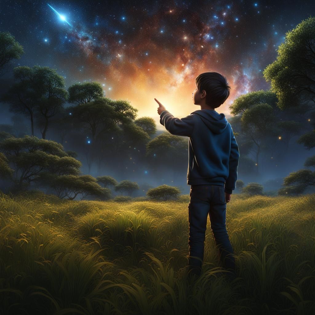 Boy Becomes Light Among the Stars