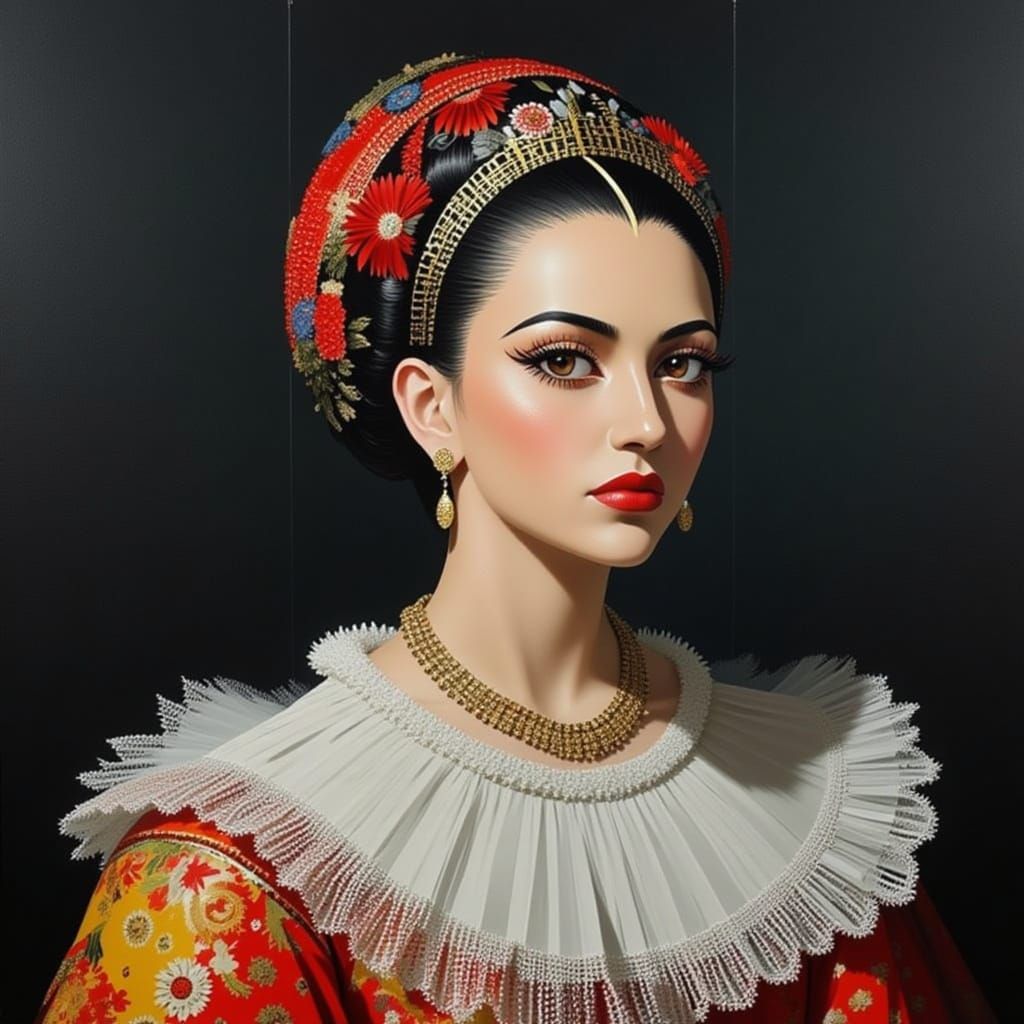 Marie Antoinette Portrait Generated by AI Model