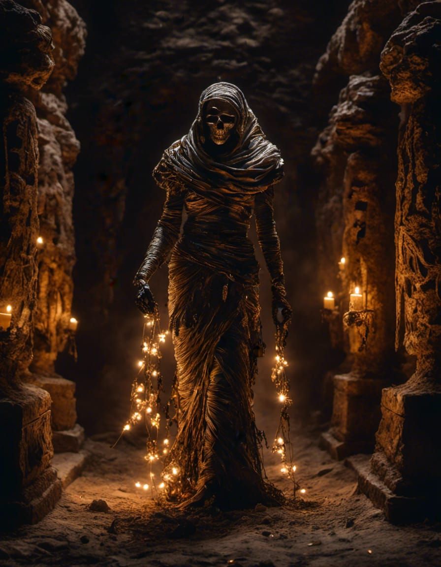 Eerie Mummy Emerges from Ancient Tomb