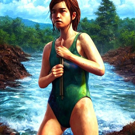 The Last of Us: Ellie in One-Piece Swimsuit