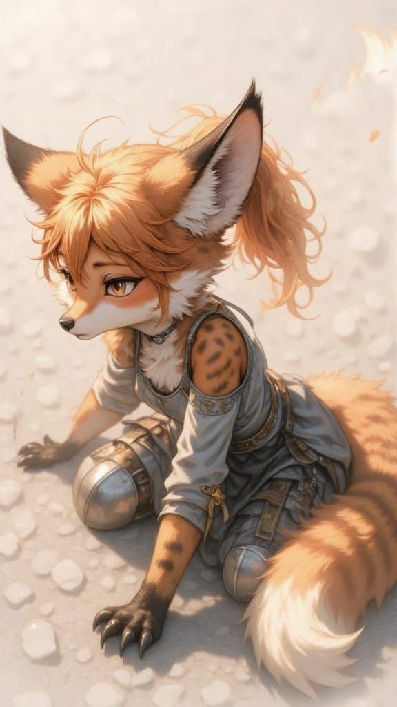 Expressionist Fox in Watercolor Double Exposure