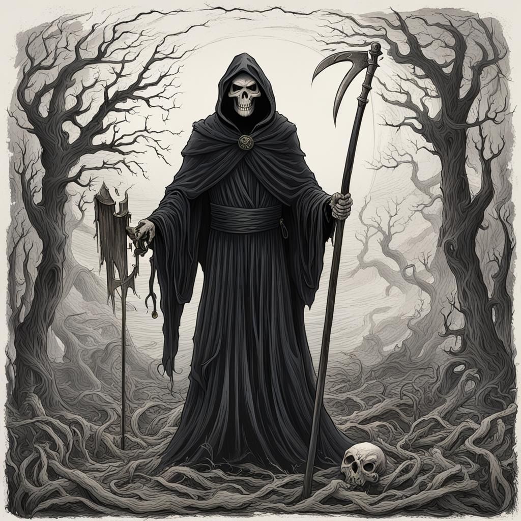 The Grim Reaper: AI Generated Image