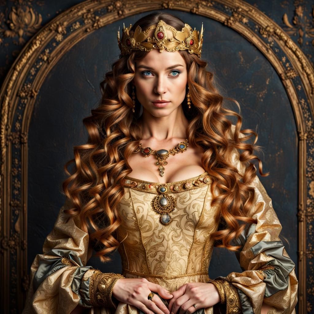 Renaissance Woman in Medieval Dress