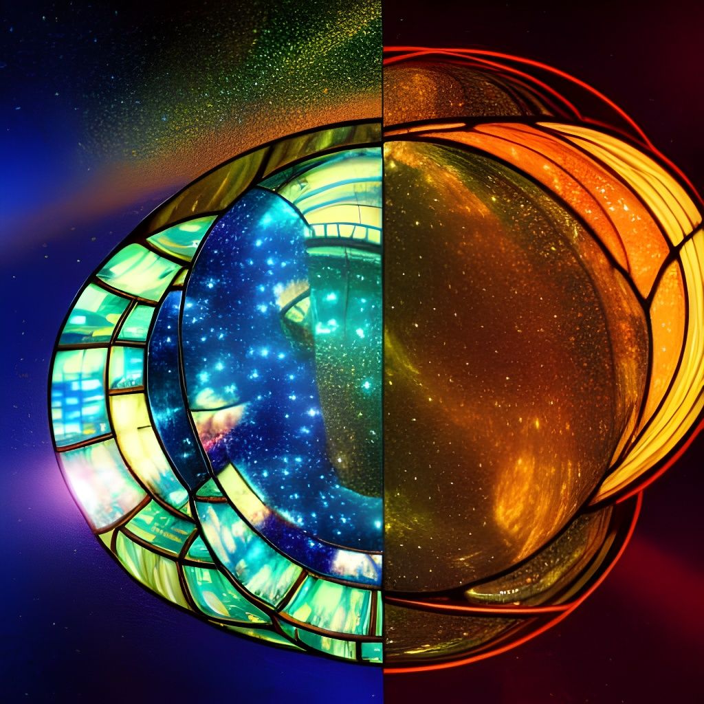 Luminescent Stained-Glass Planets in Cosmic Style