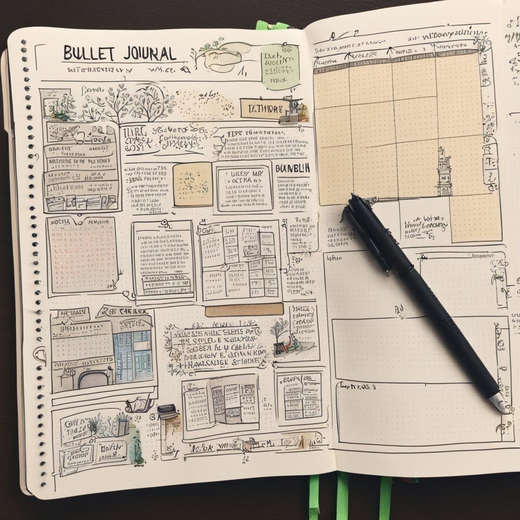 Minimalist Journal Pages in a Modern Aesthetic