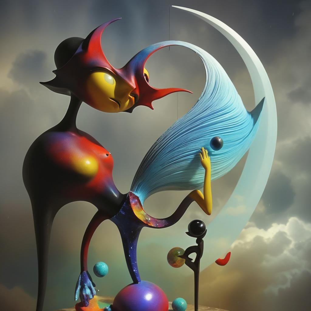 Cyberpunk Cosmic Dreamscape: Hyperdetailed Fantasy Art