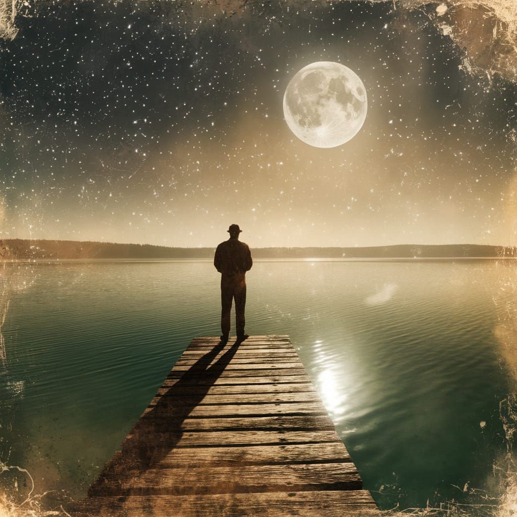 Chasing dreams under the stars, lost in the moonlight.