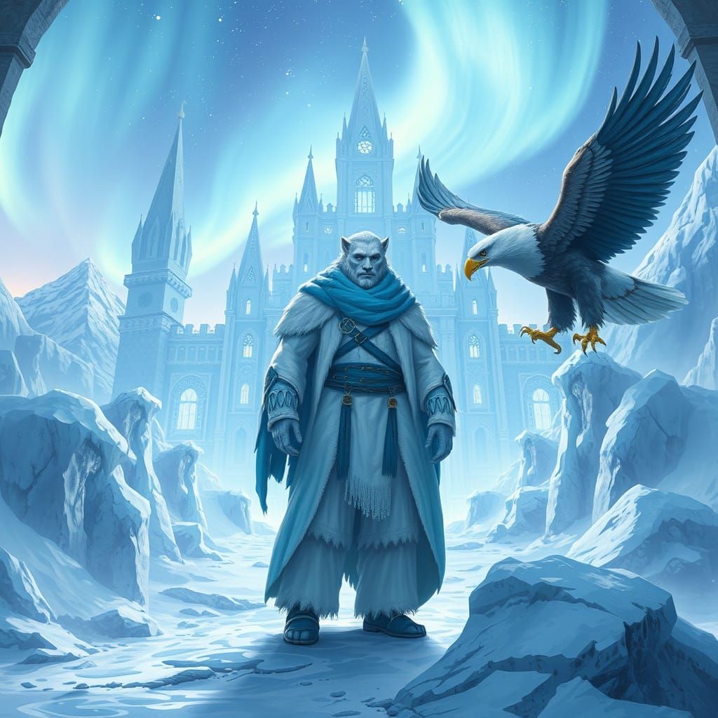 Majestic Polar Kin in White Northern Castle
