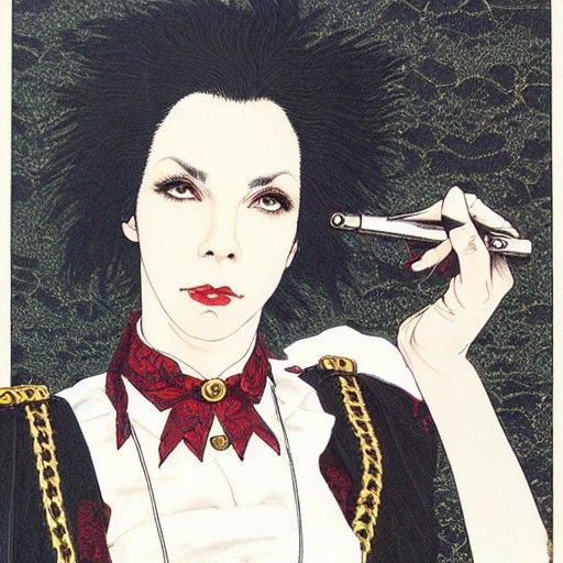 Annie Lennox Portrait in Ayami Kojima Style