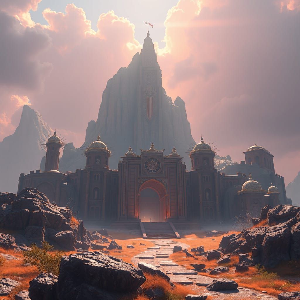 Majestic Yahweh Revealed in Fantastical 8K Concept Art
