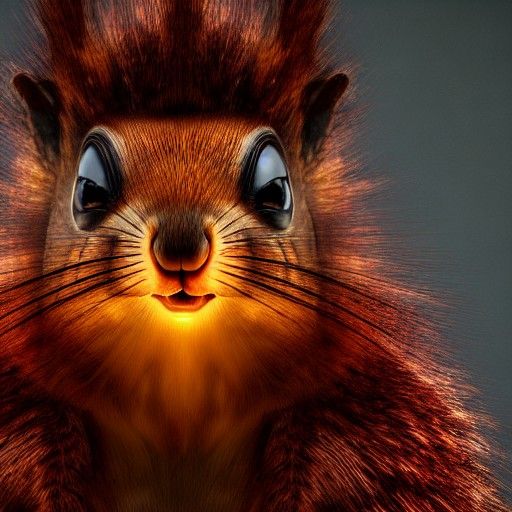 Squirrel Humanoid in Cloak Concept Art